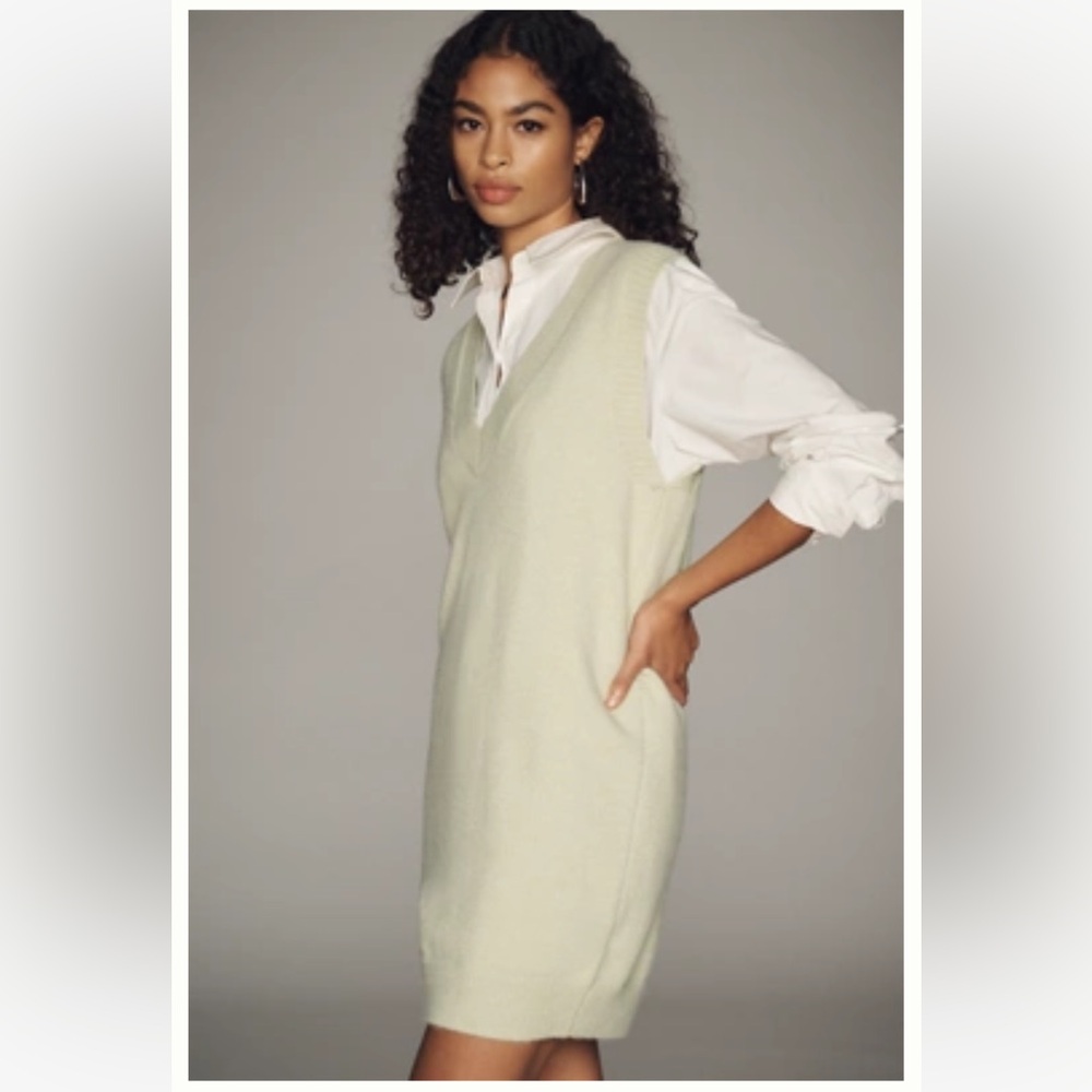 SUNDAY IN BROOKLYN SWEATER VEST MINI DRESS